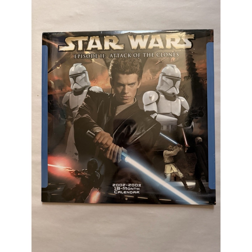 2002-2003 18 month calender STAR WARS Episode II:‎ Attack Of The Clones